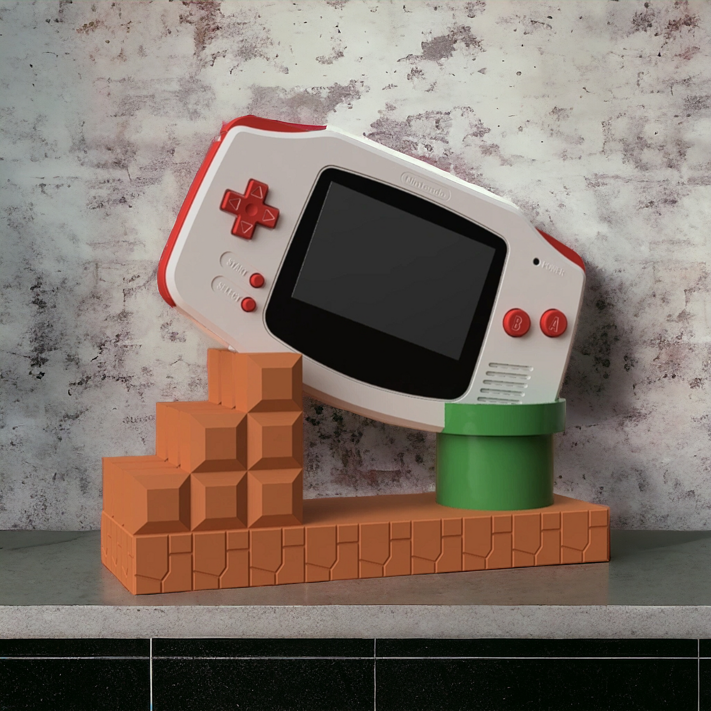 Display Stand für Nintendo Gameboy Advance GBA Display Stand Mario Themed