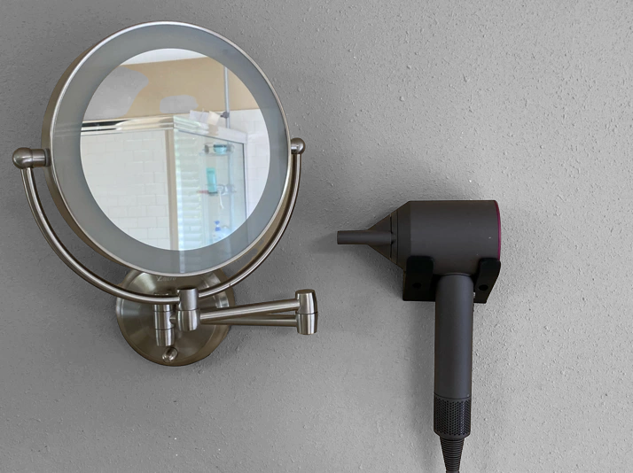 3D-gedruckte Wandhalterung für Dyson Supersonic Haartrockner, Fön