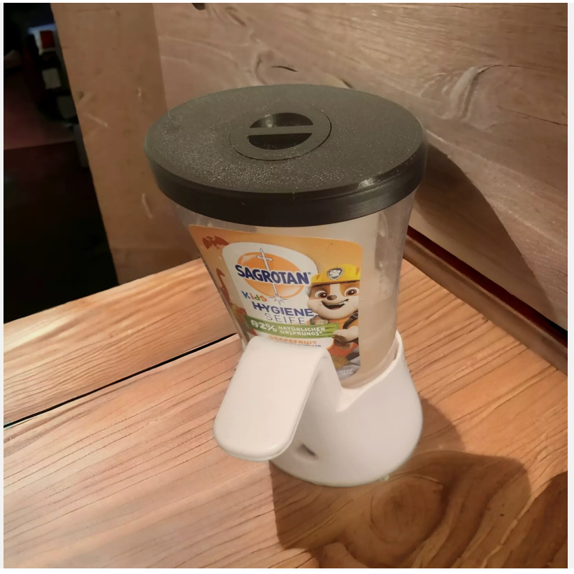 3D gedruckte Deckel für Sagrotan No Touch Seifenspender, 3D Druck