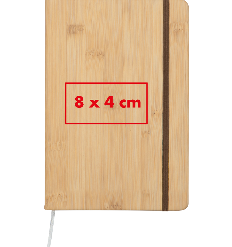 A5 Notizbuch in Holzoptik , beige