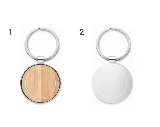 Ballarat Schlüsselring Bambus, rund, Holz