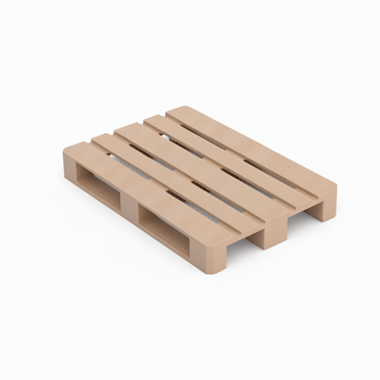 Einzelne Palette ohne untere